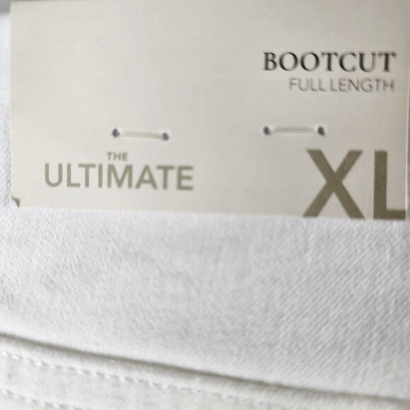 Soft Surroundings Jeans Womens XL White Pull on Bootcut Ultimate Denim NWT - Picture 11 of 12